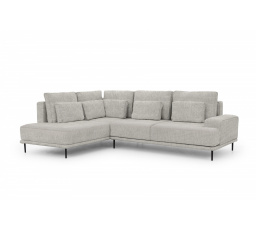 Rohová sedačka Nicole L s funkcí spaní / Hevia 207.17 / černé nohy / levá strana