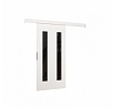 Posuvné dveře na stěnu HERS 86 White+Black Lacobel