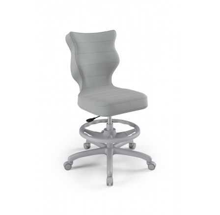 Židle kancelářská Petit, šedá Velvet 03 velikost 5 WK+P