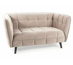 Pohovka CASTELLO 2 Velvet, béžový Bluvel 28/wenge