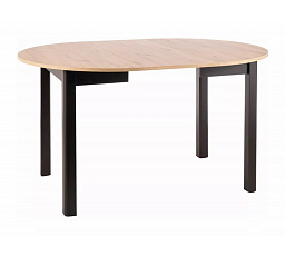 Jídelní stůl DANTE, Dub Artisan/černý mat