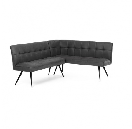 Jídelní lavice, šedá, látka vintage, DCL-D1950 GREY3