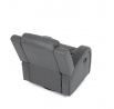 Polohovací křeslo, šedá, látka vintage, TV-4089 GREY