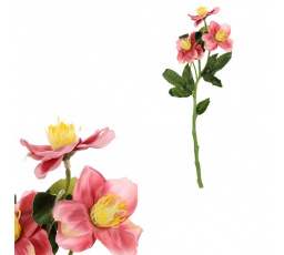 Čemeřice - umělá řezaná květina, růžová