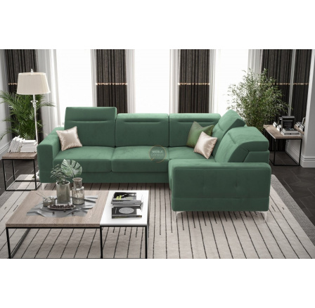 Rohová sedací souprava MALIBU 250X180 cm - tmavá máta , pravá Rohová sedací souprava MALIBU 250X180 cm - tmavá máta , pravá