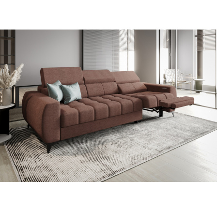 Sofa PORTO III , relax 263 cm - starorůžová ,Pravá strana Sofa PORTO III , relax 263 cm - starorůžová ,Pravá strana