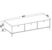 Tv komoda Tomila 303/1, černý grafit