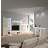 Komoda RIZO 2D2S, Bílá/beton