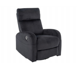 Polohovací otočné křeslo OLIMP VELVET, Černý Bluvel 19