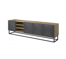 TV skříňka Asha 200, Dub artisan / rivier stone matt