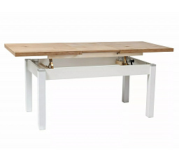 Konferenční stůl KLEOPATRA, Dub Lancelot/Bílý molomat