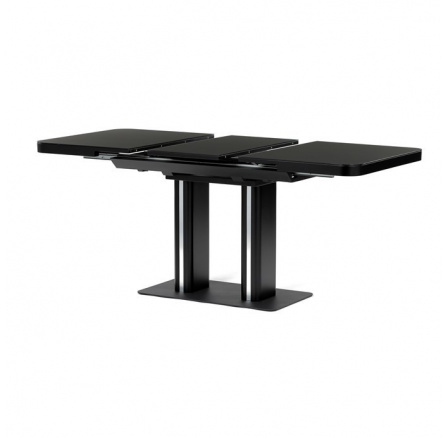 Jídelní stůl rozkládací 120-160x80 cm, mdf, černá, HT-D1926 BK