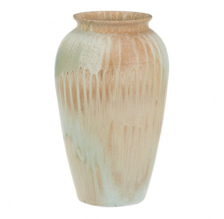 Váza keramická - tvar amfora, 30 cm, béžovo-zelená Váza keramická - tvar amfora, 30 cm, béžovo-zelená