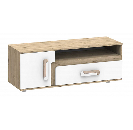 Televizní stolek APETITO 17, Dub/Bílá