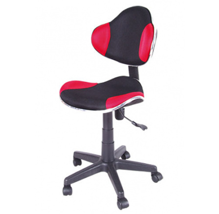 Dětská židle Q-G2 černá/červená