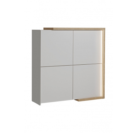 Komoda DASAR 4D kašmír / dub grand natural 