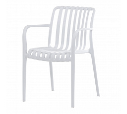 Zahradní židle plast, bílá, CT-X7029 WT