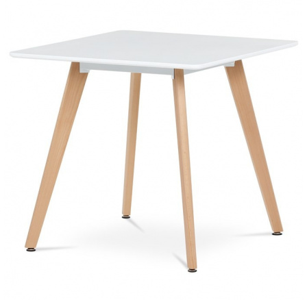 Jídelní stůl 80x80cm, mdf, bílá, DT-312 WT