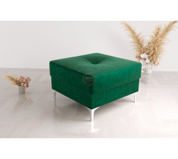 Taburet  s kontejnerem 55x55  cm - zelená