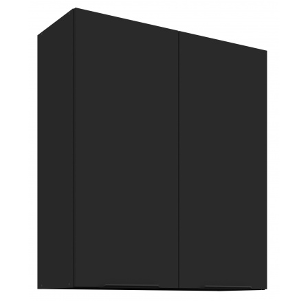 Horní skřínka SIENA - 80 G-90 2F, Černá mat/Černá mat Horní skřínka SIENA - 80 G-90 2F, Černá mat/Černá mat