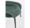 Jídelní židle K384, tmavě zelený Velvet