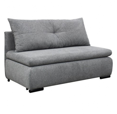 LINDA 2- pohovka rozkládací 2R, látka ŠEDÁ - ARAGON 90 (YELLOW-2R-1BALÍK) (FI) - kolekce "F" (K250)NOVINKA