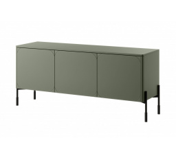 Třídveřová TV skříňka Sonatia 150 cm - olivová