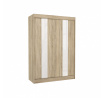 Posuvná skříň s lacobelem KAREN 150 Sonoma+White Lacobel