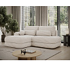 Ripeli Corner Sofa Bed with Storage, White Velvet, Left-Hand Facing Modullo 01 180x128 Left 1