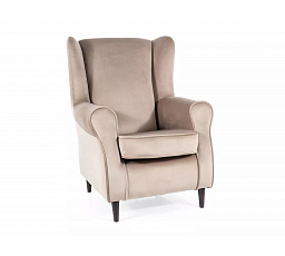 Křeslo BARON, Béžový Bluvel 40/Wenge
