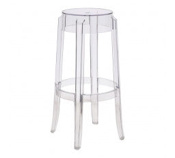 Průhledná stolička Duch 75 cm