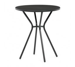 Zahradní stůl 60x60cm, kov, plast, černá, AZT-H1021 BK
