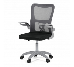 Dětská židle, výškově nastavitelná, šedá síťovina, KA-K2008 GREY