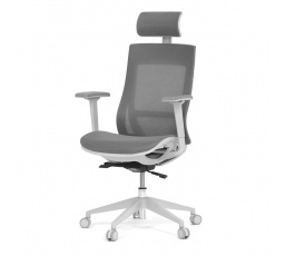 Kancelářská židle, synchronní mechanismus, šedá síťovina, KA-W004 GREY