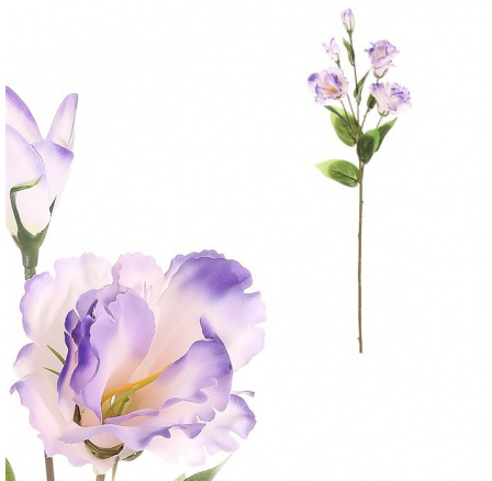 Eustoma - umělá řezaná květina, fialová