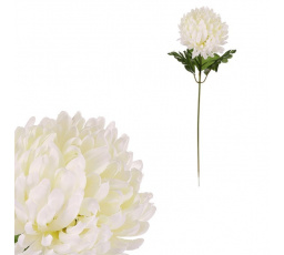 Chryzantéma - umělá řezaná květina, bílá