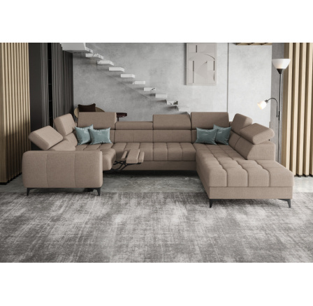 Rohová sedací souprava PORTO MAX I , relax 225X350X193 cm - pravá, volitelný odstín Rohová sedací souprava PORTO MAX I , relax 225X350X193 cm - pravá, volitelný odstín