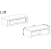 Komoda RTV LIVINIO L10 Ribbeck / Bílá lesk