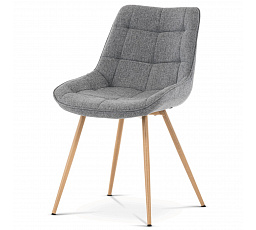 Jídelní židle, šedá, látka, CT-394 GREY2