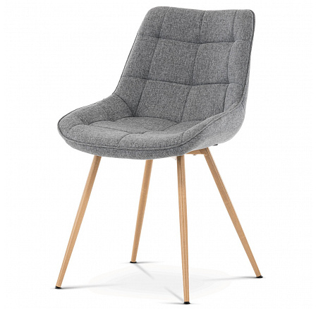 Jídelní židle, šedá, látka, CT-394 GREY2