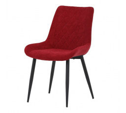 Jídelní židle, červená, látka, DCL-218 RED2