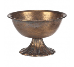 Kalich kovový - větší, široký, barva zlatá