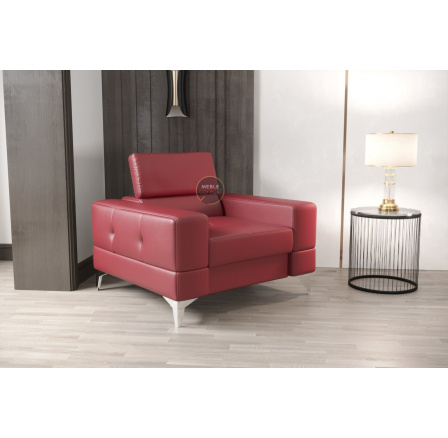 Křeslo v kůži  TOSCANIA přírodní kůže - volitelný odstín 