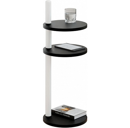 Odkládací stolek Claro II kulatý Ø30 cm – různé barvy na výběr – Černý MiniPearl, Bílý mat