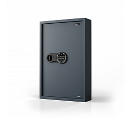 Elektronická skříňka na klíče s vhozovým otvorem a kódovým zámkem, na 133 klíčů, 430x665x130 mm: BRUCE