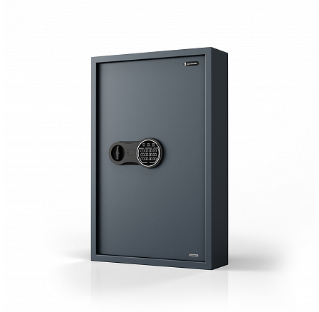 Elektronická skříňka na klíče s vhozovým otvorem a kódovým zámkem, na 133 klíčů, 430x665x130 mm: BRUCE
