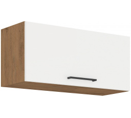 Horní skřínka VEGAS - 80 GU-36 1F, Dub Lancelot / Bílý lesk