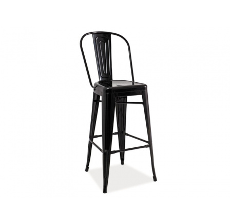 Barová židle LOFT H-1 černá