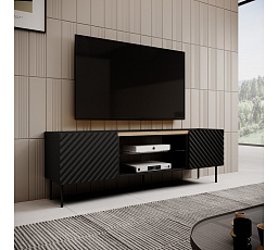 TV komoda ONDA EF, černá / dub artisan