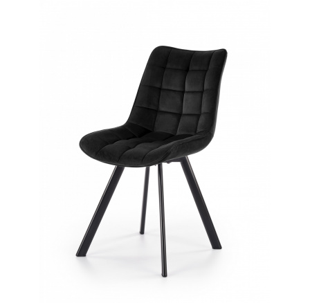 Jídelní židle K332 VELVET, Černý Bluvel 19/Černá